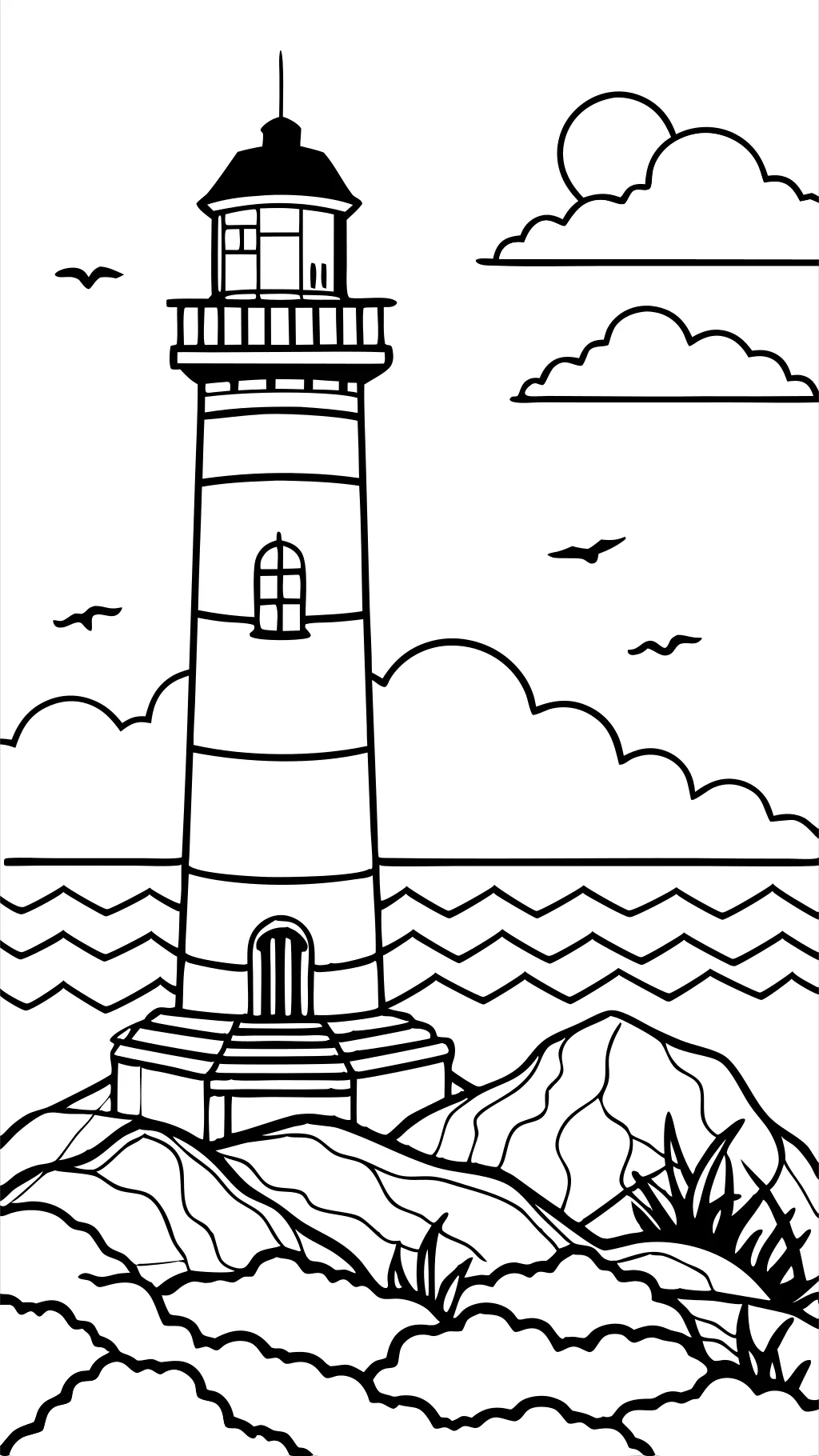 faro de página para colorear